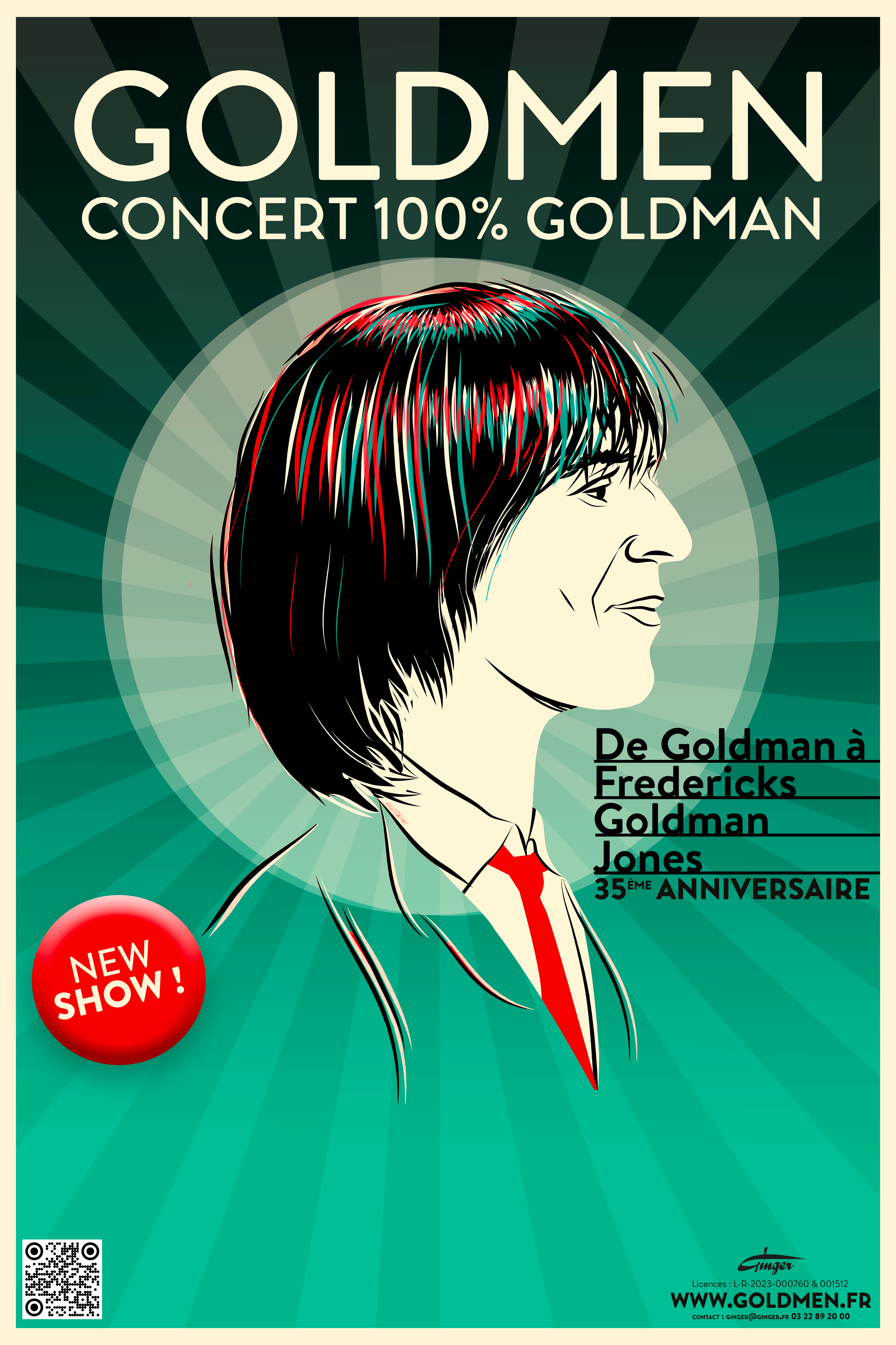 Goldmen - Concert 100% Goldman en concert au 6MIC le Dim 25 avr